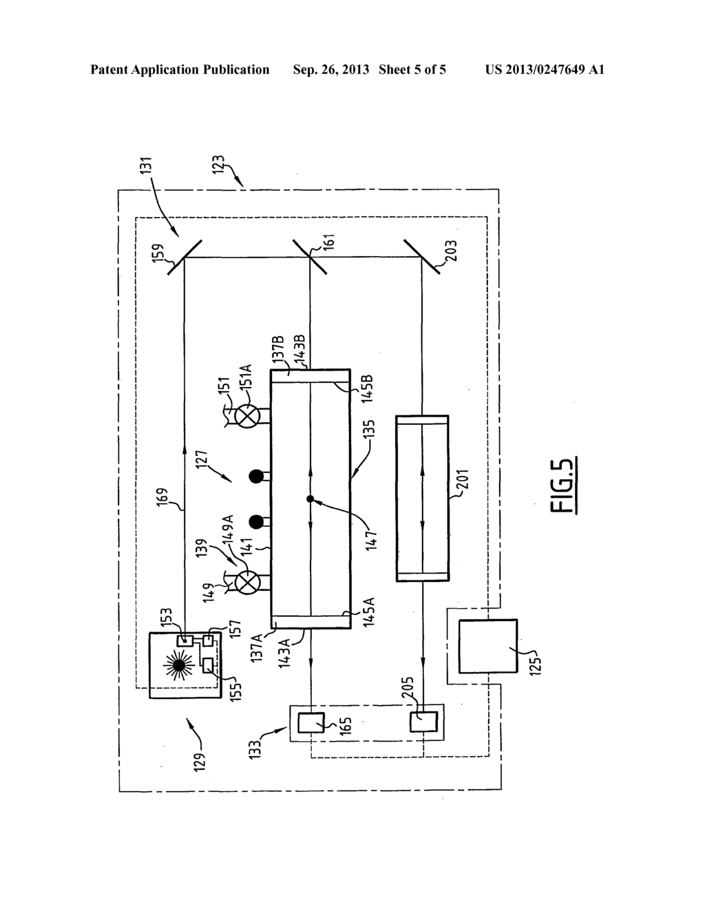 Device for Quantifying The Contents of at Least One Gaseous Constituent     Contained in A Gaseous Sample from A Fluid, Related Assembly and Process - diagram, schematic, and image 06