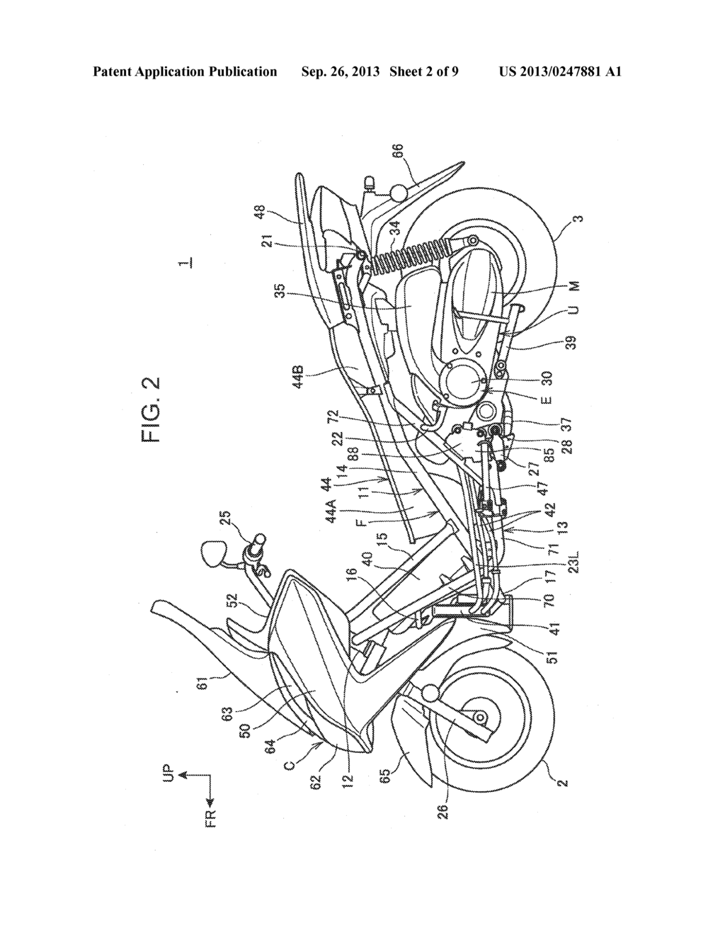 CANISTER ARRANGEMENT STRUCTURE FOR SADDLE-RIDE TYPE VEHICLE - diagram, schematic, and image 03