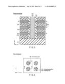 SEMICONDUCTOR MEMORY DEVICE WITH RESISTANCE CHANGE FILM AND METHOD OF     MANUFACTURING THE SAME diagram and image