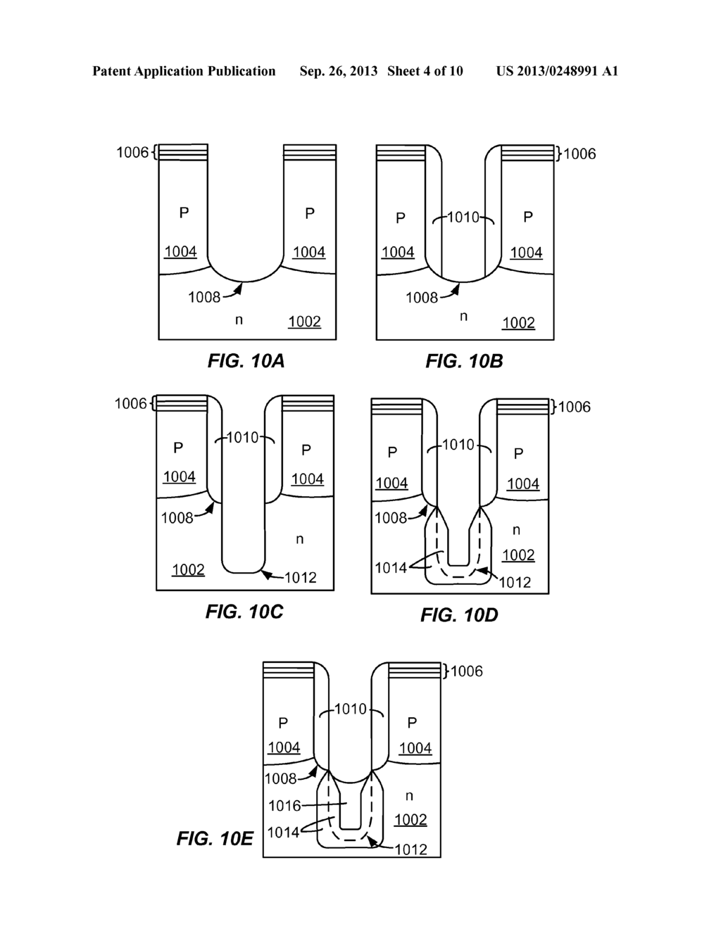 STRUCTURE AND METHOD FOR FORMING TRENCH-GATE FIELD EFFECT TRANSISTOR - diagram, schematic, and image 05