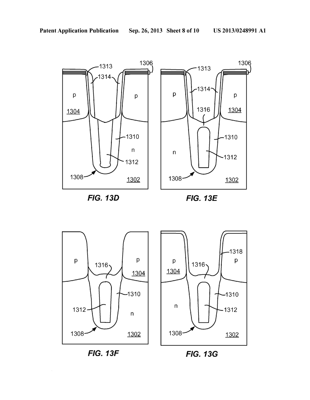 STRUCTURE AND METHOD FOR FORMING TRENCH-GATE FIELD EFFECT TRANSISTOR - diagram, schematic, and image 09