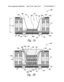 PACKAGED MICROELECTRONIC DEVICES RECESSED IN SUPPORT MEMBER CAVITIES, AND     ASSOCIATED METHODS diagram and image