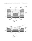 PACKAGED MICROELECTRONIC DEVICES RECESSED IN SUPPORT MEMBER CAVITIES, AND     ASSOCIATED METHODS diagram and image