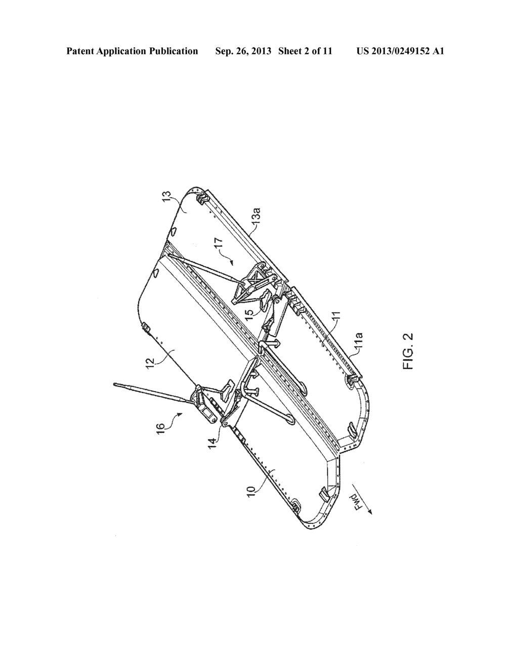 LANDING GEAR DOOR DAMPING MECHANISM FOR AIRCRAFT - diagram, schematic, and image 03