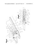 SKI WITH A CONNECTING DEVICE FOR A SKI BINDING diagram and image