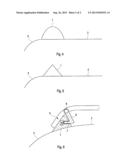 MOLDING FOR A VEHICLE-SIDE CARRIER STRUCTURE FOR FASTENING A ROOF LOAD     CARRIER DEVICE, AND ROOF CARRIER DEVICE FOR FASTENING A ROOF LOAD CARRIER     DEVICE WITH THE MOLDING diagram and image