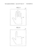 INPUT USER INTERFACE DEVICE, PROJECTING DEVICE, COMMAND DECIDING METHOD     AND PROGRAM STORAGE MEDIUM STORING COMMAND DECIDING METHOD PROGRAM diagram and image