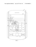 HANDHELD ELECTRONIC DEVICE PROVIDING CONFIRMATION OF INPUT, AND ASSOCIATED     METHOD diagram and image