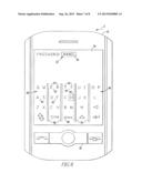 HANDHELD ELECTRONIC DEVICE PROVIDING CONFIRMATION OF INPUT, AND ASSOCIATED     METHOD diagram and image