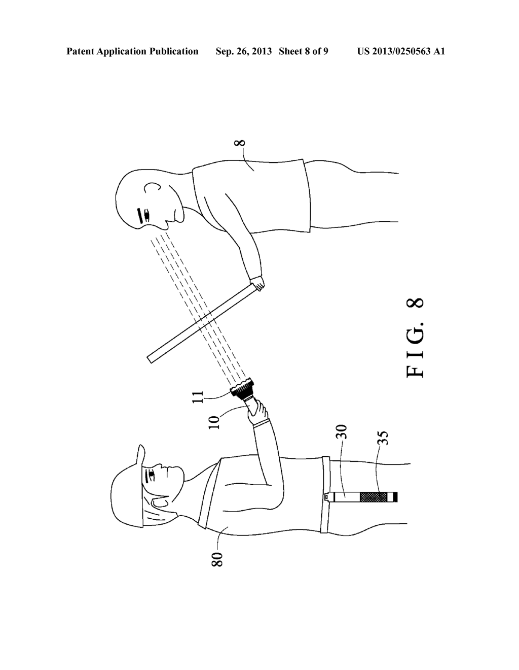 FLASHLIGHT HAVING GUARDING DEVICE - diagram, schematic, and image 09