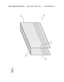 Staple Strip for Fastening Insulating Panels to Wooden Supports diagram and image