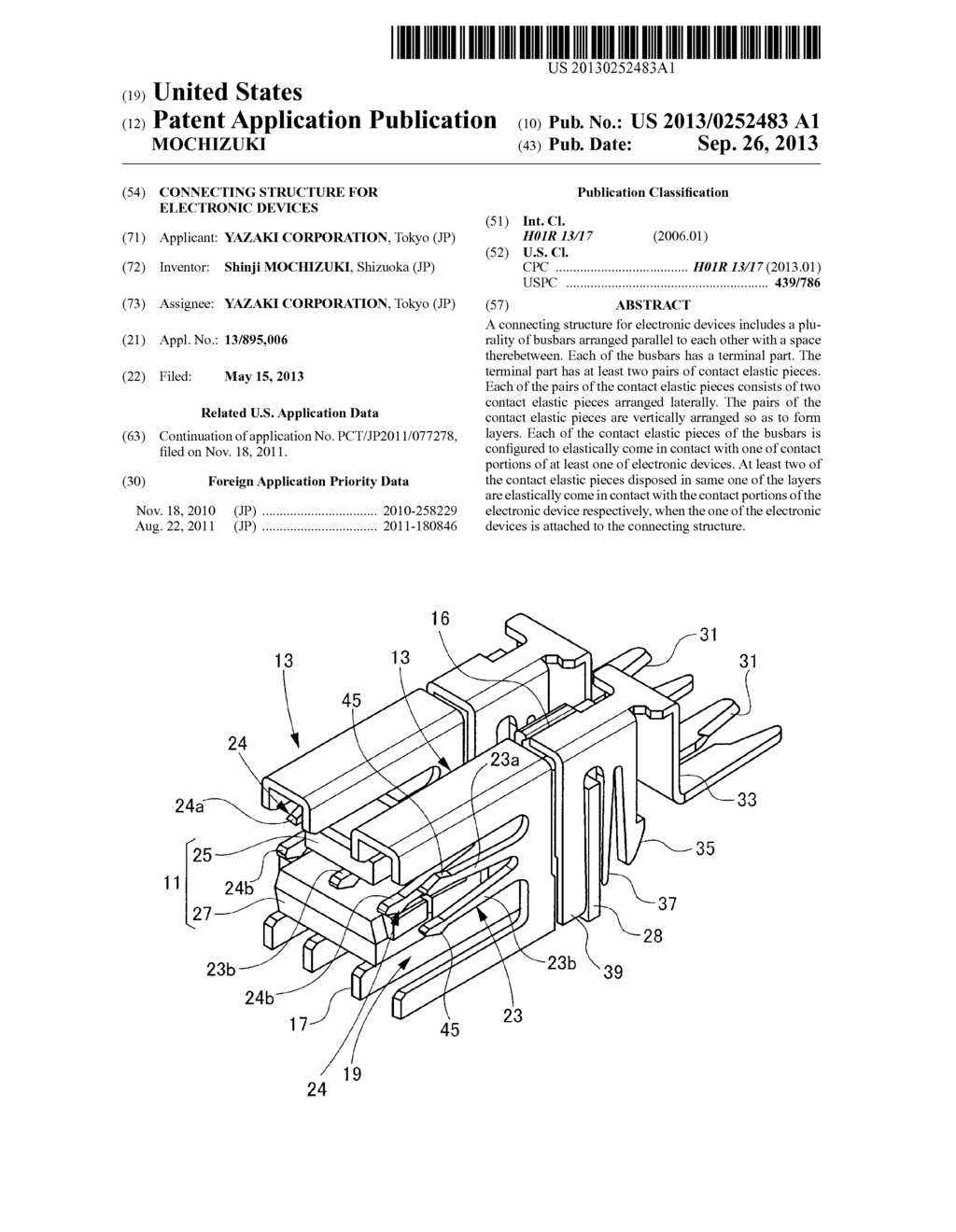 CONNECTING STRUCTURE FOR ELECTRONIC DEVICES - diagram, schematic, and image 01