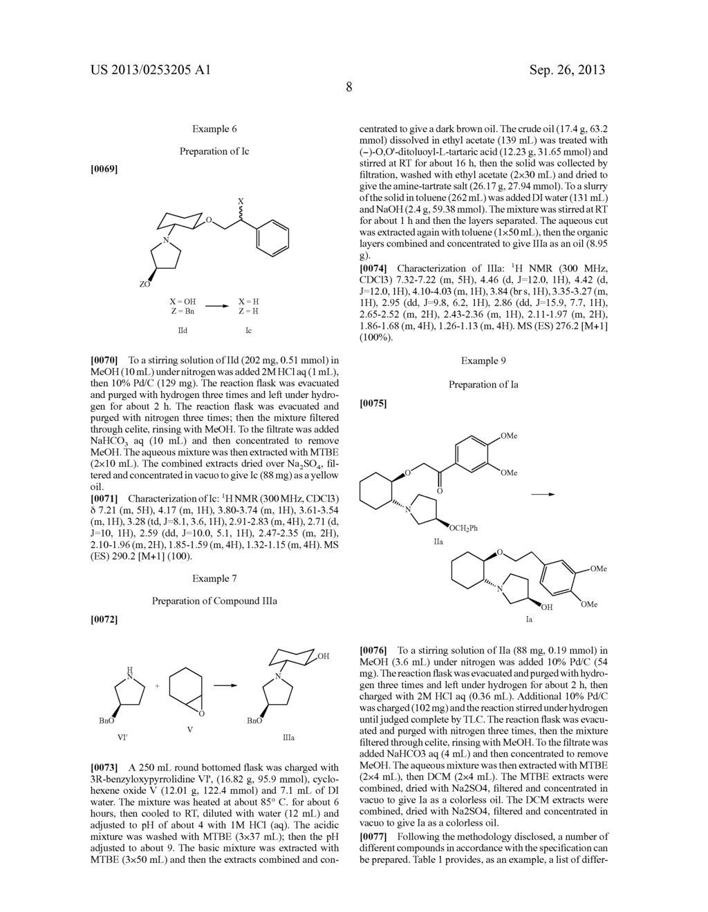 PROCESS FOR PREPARATION OF AMINOCYCLOHEXYL ETHERS AND INTERMEDIATE     PRODUCTS USED IN THE PROCESS - diagram, schematic, and image 09