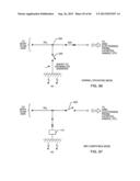 SWITCHED DIVERTER CIRCUITS FOR MINIMIZING HEATING OF AN IMPLANTED LEAD     AND/OR PROVIDING EMI PROTECTION IN A HIGH POWER ELECTROMAGNETIC FIELD     ENVIRONMENT diagram and image