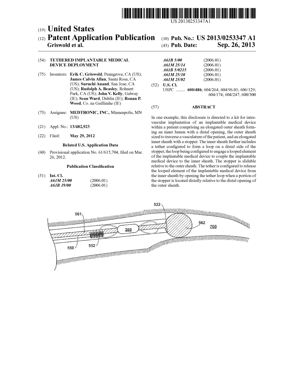 TETHERED IMPLANTABLE MEDICAL DEVICE DEPLOYMENT - diagram, schematic, and image 01