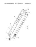 Single-use lancet sensor assembly and meter diagram and image