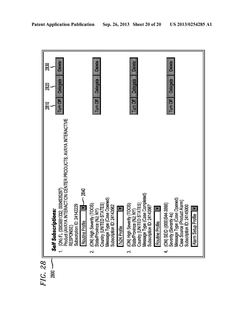METHOD AND APPARATUS FOR A PUBLISH-SUBSCRIBE SYSTEM WITH TEMPLATES FOR     ROLE-BASED VIEW OF SUBSCRIPTIONS - diagram, schematic, and image 21