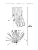 SYNTHETIC THATCH MEMBERS FOR USE AS ROOFING MATERIAL PRODUCTS AND METHODS     OF MAKING AND USING THE SAME diagram and image