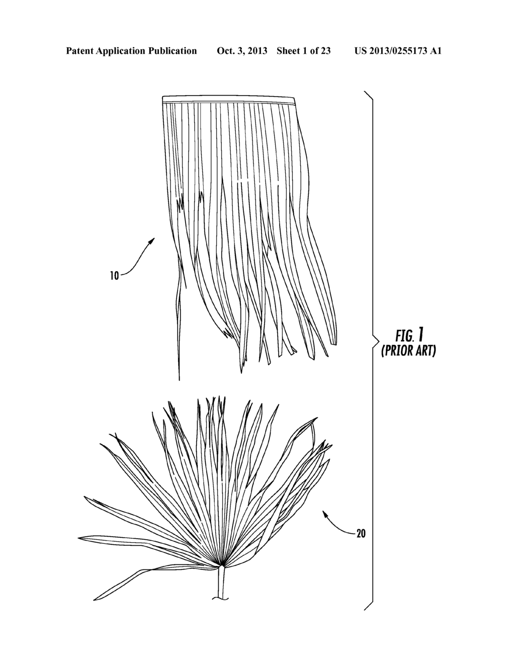 SYNTHETIC THATCH MEMBERS FOR USE AS ROOFING MATERIAL PRODUCTS AND METHODS     OF MAKING AND USING THE SAME - diagram, schematic, and image 02