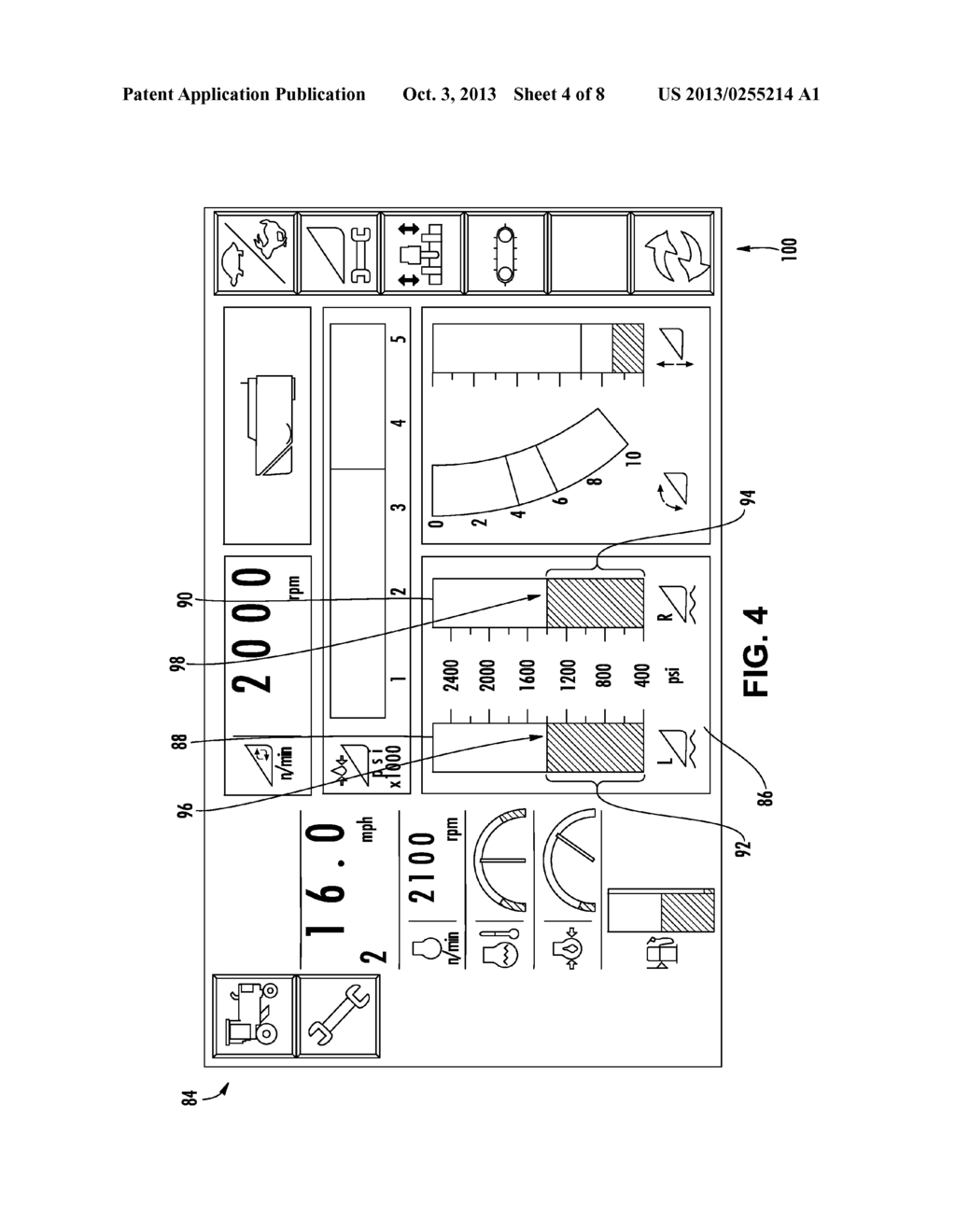 Header Flotation System with Computer Control for a Self-Propelled     Windrower - diagram, schematic, and image 05