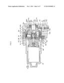 DRIVING FORCE TRANSMISSION APPARATUS, AND FOUR-WHEEL-DRIVE VEHICLE     INCLUDING THE DRIVING FORCE TRANSMISSION APPARATUS diagram and image