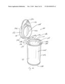 VIAL WITH LID ATTACHMENT MECHANISM diagram and image