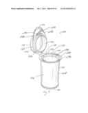 VIAL WITH LID ATTACHMENT MECHANISM diagram and image