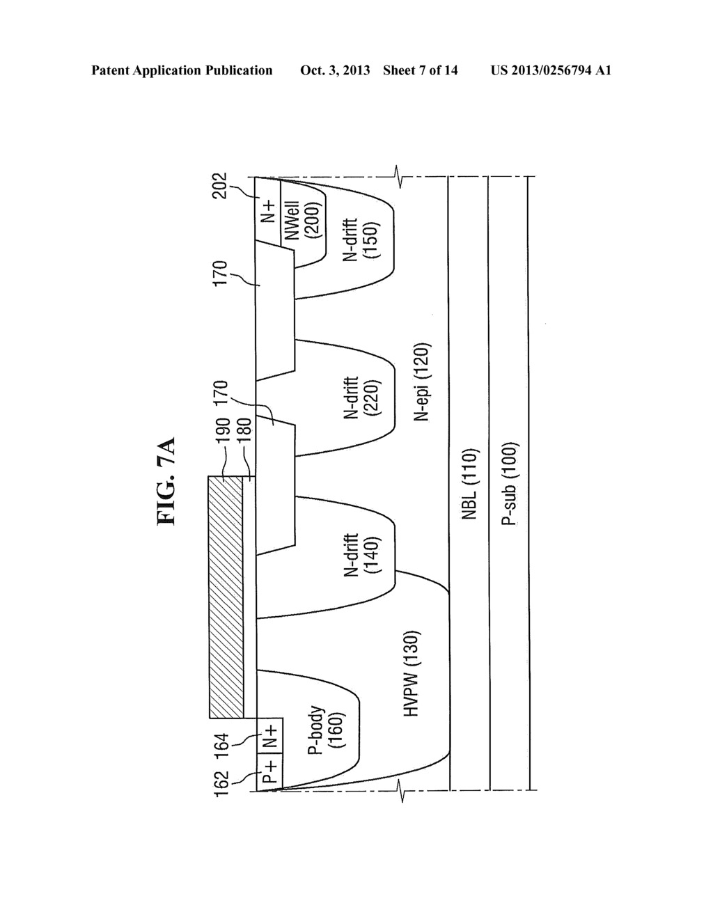 METAL OXIDE SEMICONDUCTOR DEVICES WITH MULTIPLE DRIFT REGIONS - diagram, schematic, and image 08