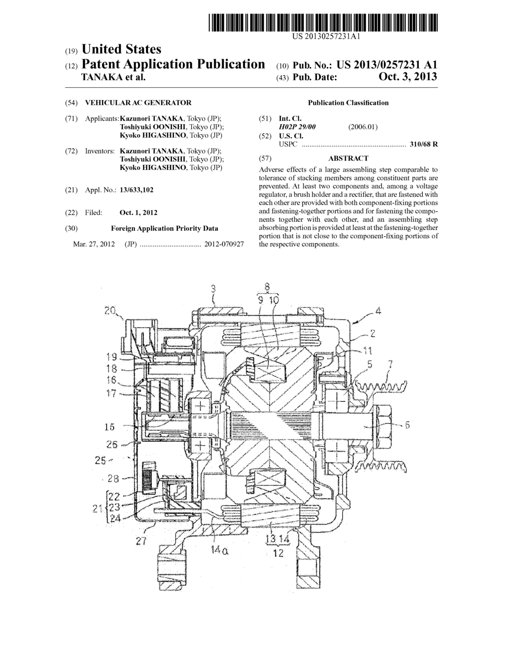 VEHICULAR AC GENERATOR - diagram, schematic, and image 01