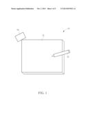 TOUCH STYLUS CAPABLE OF DETECTING PRESSURE ON A TIP AND RELATED     OPTICAL-MECHANICAL SYSTEM diagram and image