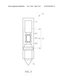 TOUCH STYLUS CAPABLE OF DETECTING PRESSURE ON A TIP AND RELATED     OPTICAL-MECHANICAL SYSTEM diagram and image