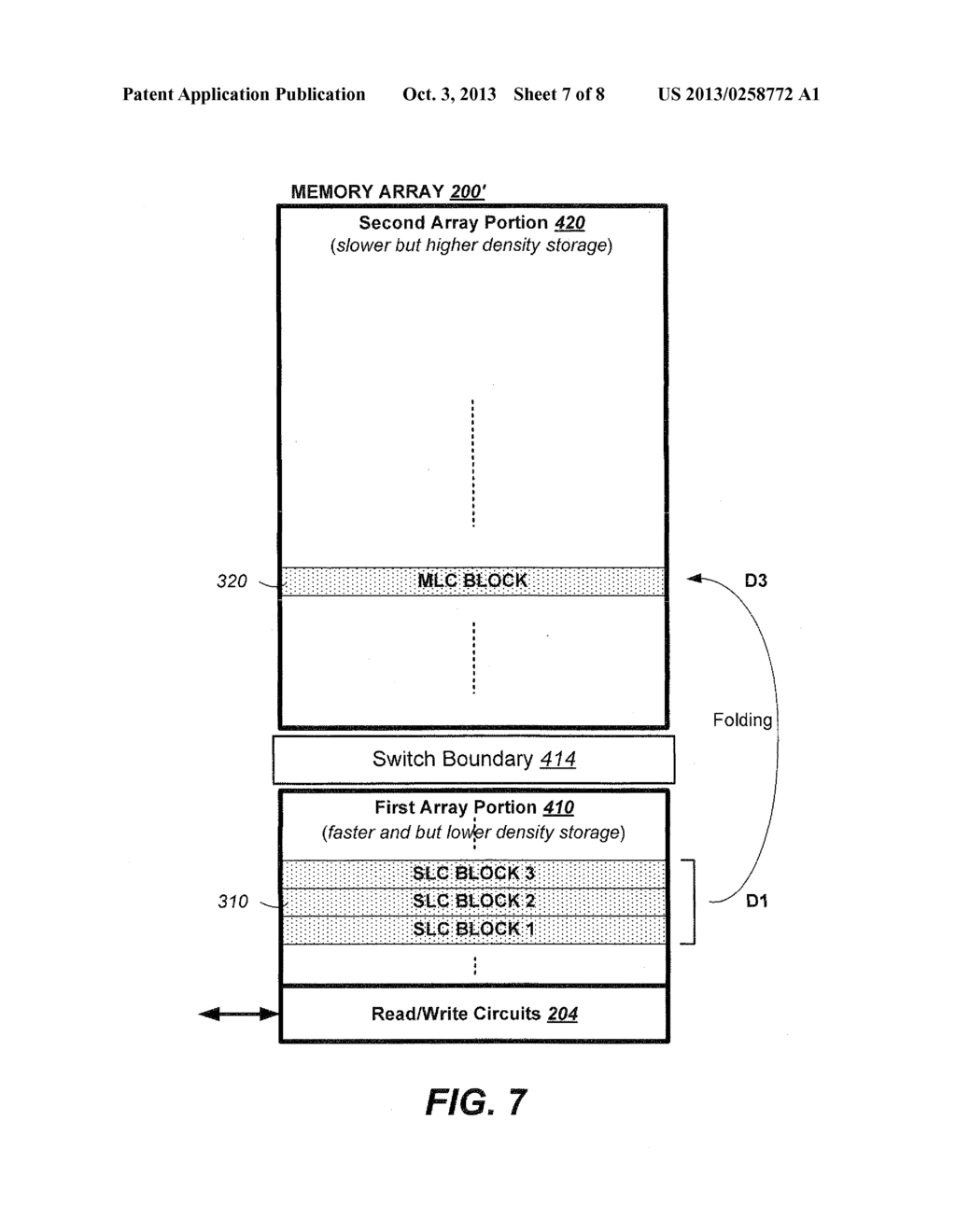 Non-Volatile Memory and Method Having a Memory Array with a High-Speed,     Short Bit-Line Portion - diagram, schematic, and image 08