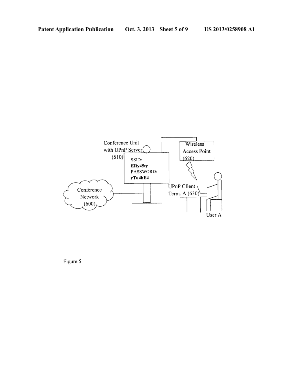 METHOD AND SYSTEM FOR ESTABLISHING A COMBINED LOCAL AREA NETWORK (CLAN) IN     A CONFERENCE NETWORK (CN) - diagram, schematic, and image 06