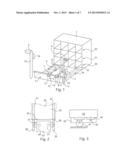 AUTOMATED STORAGE CABINET FOR TROLLEYS, AND AIRCRAFT INCORPORATING SUCH A     CABINET diagram and image