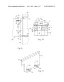 AUTOMATED STORAGE CABINET FOR TROLLEYS, AND AIRCRAFT INCORPORATING SUCH A     CABINET diagram and image