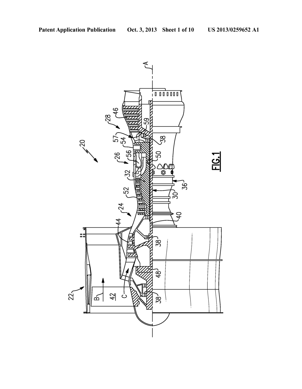 GEARED ARCHITECTURE WITH INDUCER FOR GAS TURBINE ENGINE - diagram, schematic, and image 02