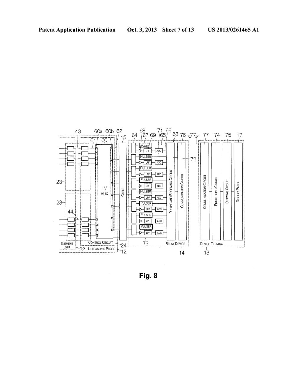 ULTRASONIC PROBE, ELECTRONIC INSTRUMENT, AND ULTRASONIC DIAGNOSTIC DEVICE - diagram, schematic, and image 08