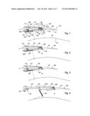 ASSEMBLY INCLUDING A REVERSE THRUST DEVICE AND SYSTEM FOR ACTUATING SAID     DEVICE diagram and image