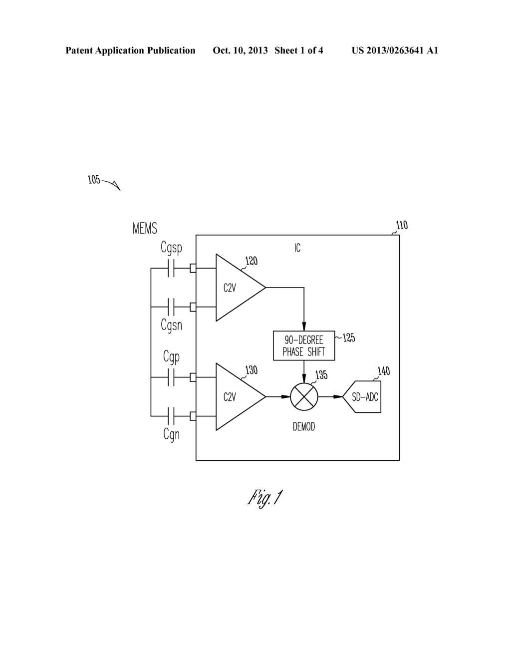 SELF TEST OF MEMS GYROSCOPE WITH ASICS INTEGRATED CAPACITORS - diagram, schematic, and image 02