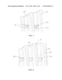 LED Light Fixture with Inter-Fin Air-Flow Interrupters diagram and image