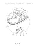 ELECTRONIC DEVICE HAVING BUTTON SECURING STRUCTURE diagram and image