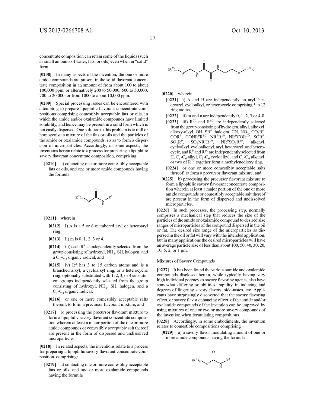 COMESTIBLE COMPOSITIONS COMPRISING HIGH POTENCY SAVORY FLAVORANTS, AND     PROCESSES FOR PRODUCING THEM - diagram, schematic, and image 18