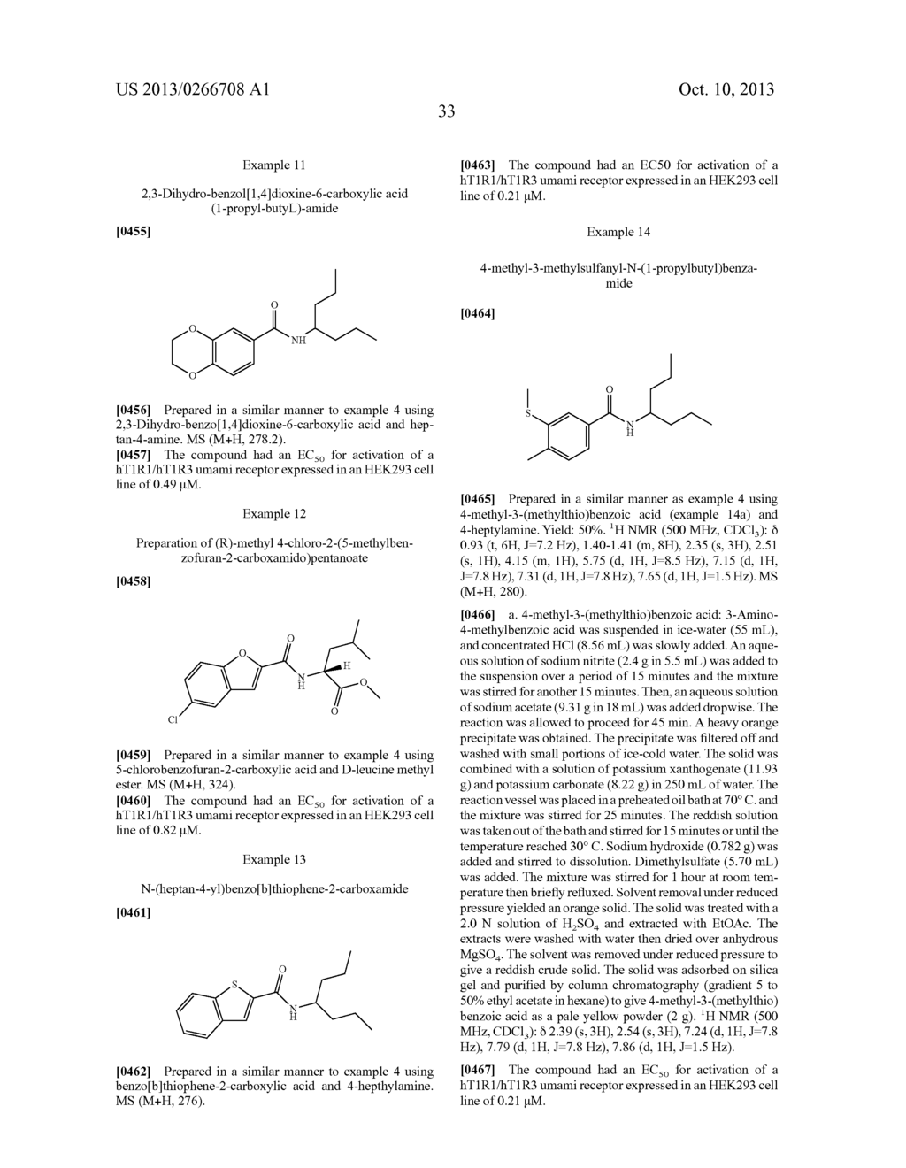 COMESTIBLE COMPOSITIONS COMPRISING HIGH POTENCY SAVORY FLAVORANTS, AND     PROCESSES FOR PRODUCING THEM - diagram, schematic, and image 34