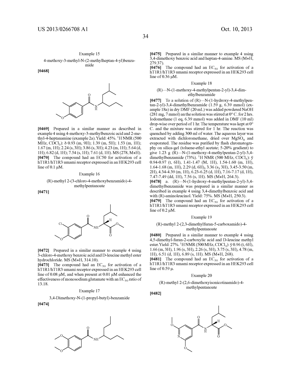 COMESTIBLE COMPOSITIONS COMPRISING HIGH POTENCY SAVORY FLAVORANTS, AND     PROCESSES FOR PRODUCING THEM - diagram, schematic, and image 35