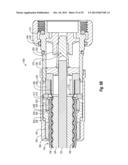 Coaxial Cable Connector with Strain Relief Clamp diagram and image