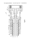 Coaxial Cable Connector with Strain Relief Clamp diagram and image