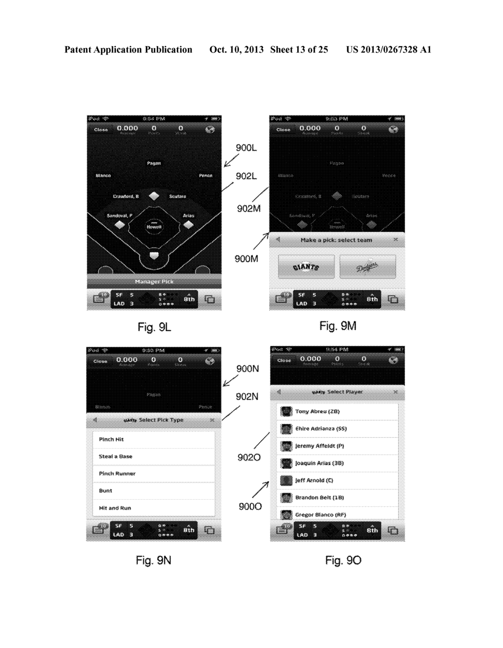 SYSTEM AND METHOD FOR PROVIDING MOBILE SPORTS RELATED GAMES - diagram, schematic, and image 14