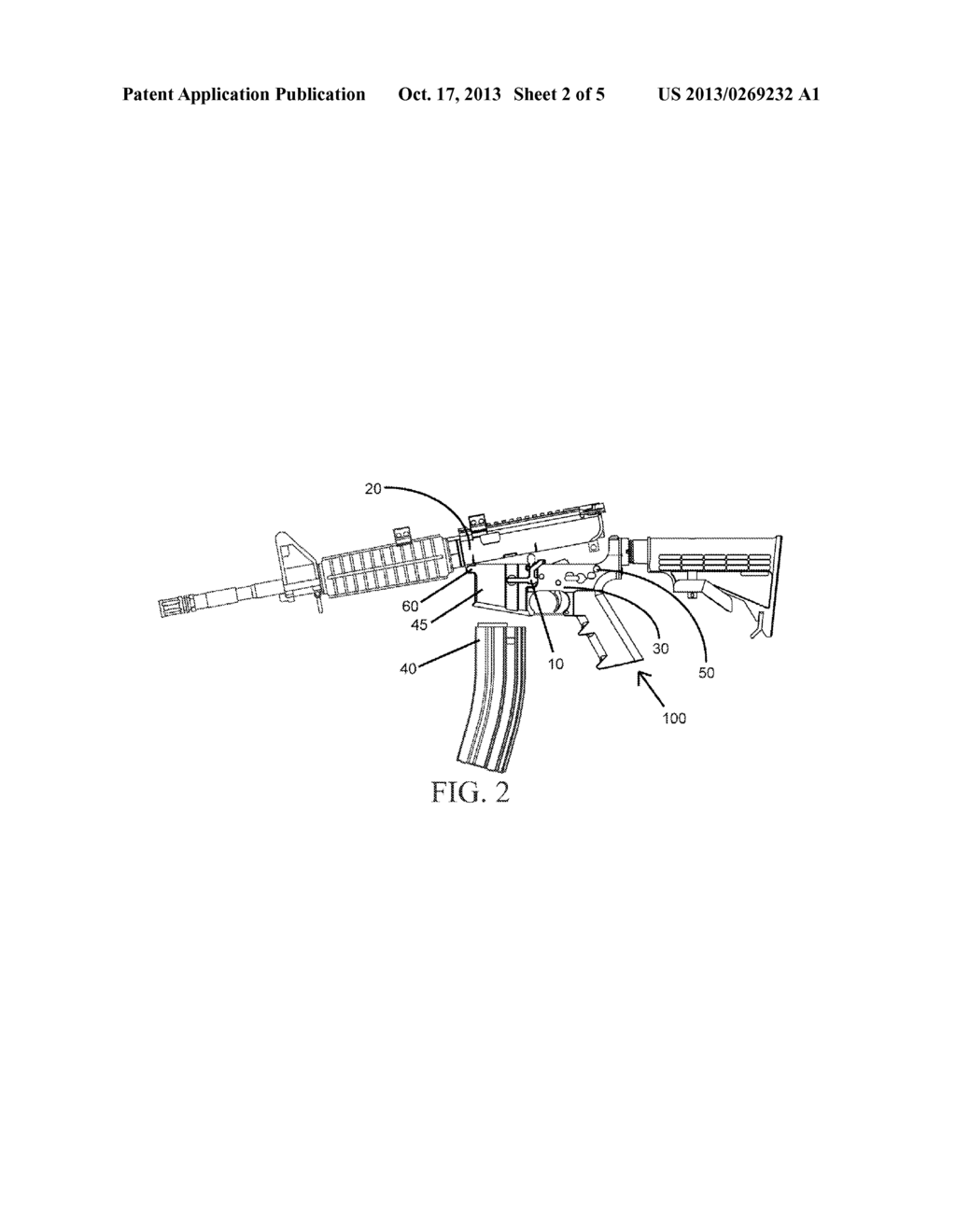 METHOD AND DEVICE FOR CONVERTING FIREARM WITH DETACHABLE MAGAZINE TO A     FIREARM WITH FIXED MAGAZINE - diagram, schematic, and image 03