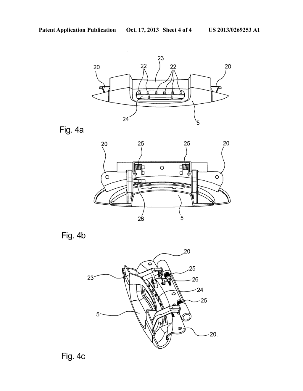 ACTUATING DEVICE FOR AN AIRCRAFT LUGGAGE LOCKER - diagram, schematic, and image 05