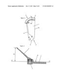 SCALE WITH A STOP RIM FOR A COLLECTING TABLE OF A HARVESTER HEAD FOR     HARVESTING SMALL FRUITS, AND HARVESTER HEAD USING SAME diagram and image